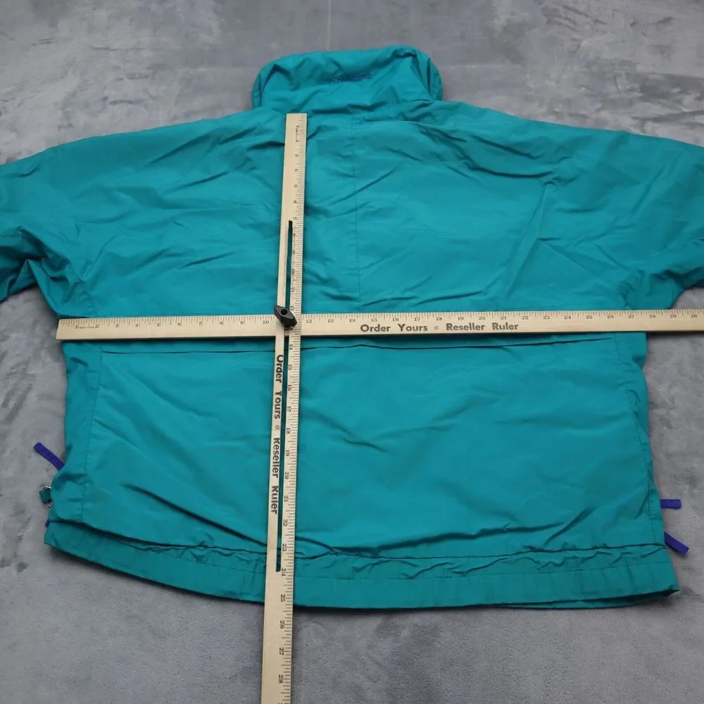 Columbia Jacket Mens L Green Radial Sleeve Stand Up Neck Full Zip Windbreaker